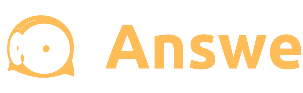 Answe logo, orange